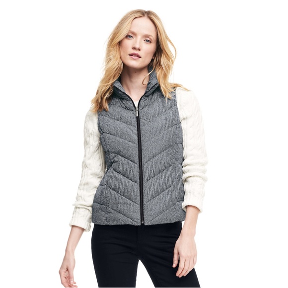 Lands' End Jackets & Blazers - Lands' End Print Down Puffer Vest